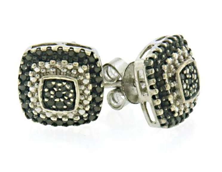 Sterling Silver CZ Stud Earrings