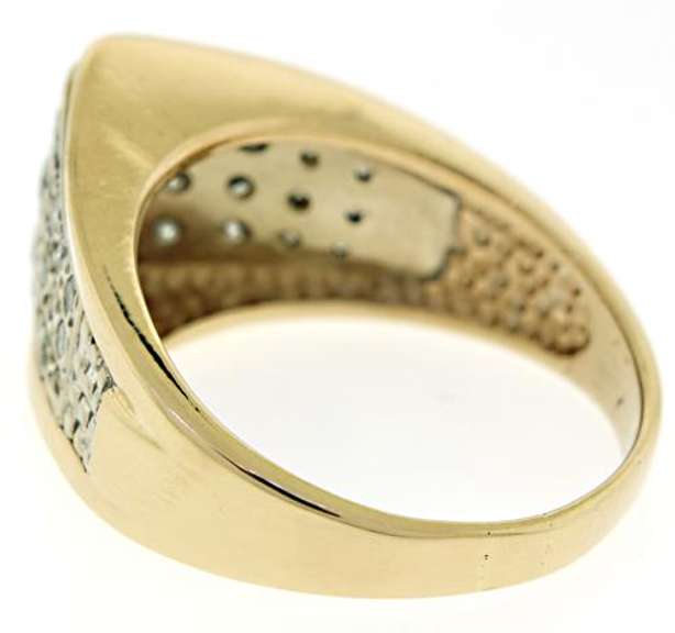 Amazing Pave Diamond Pyramid Ring