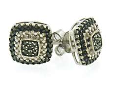 Sterling Silver CZ Stud Earrings