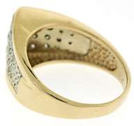 Amazing Pave Diamond Pyramid Ring