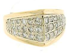 Amazing Pave Diamond Pyramid Ring