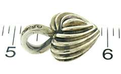 Sterling Silver Lagos Fluted Heart Pendant