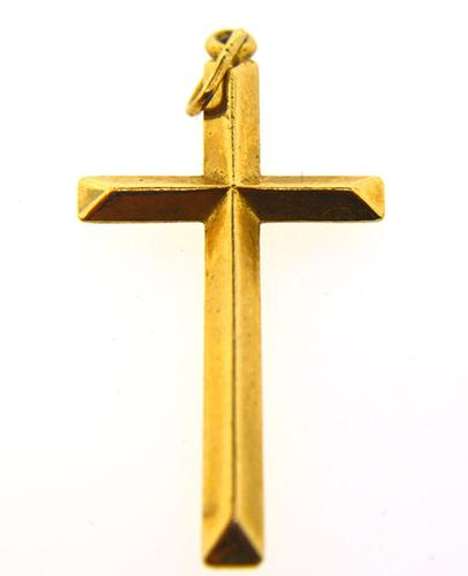 14KT GOLD CROSS PENDANT