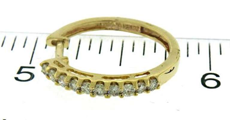 Amazing .50ctw Diamond Hoop Earrings