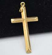 14KT GOLD CROSS PENDANT