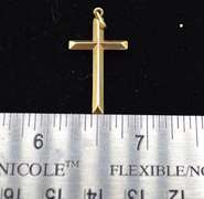 14KT GOLD CROSS PENDANT