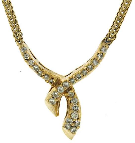 Stunning Diamond Bypass Necklace