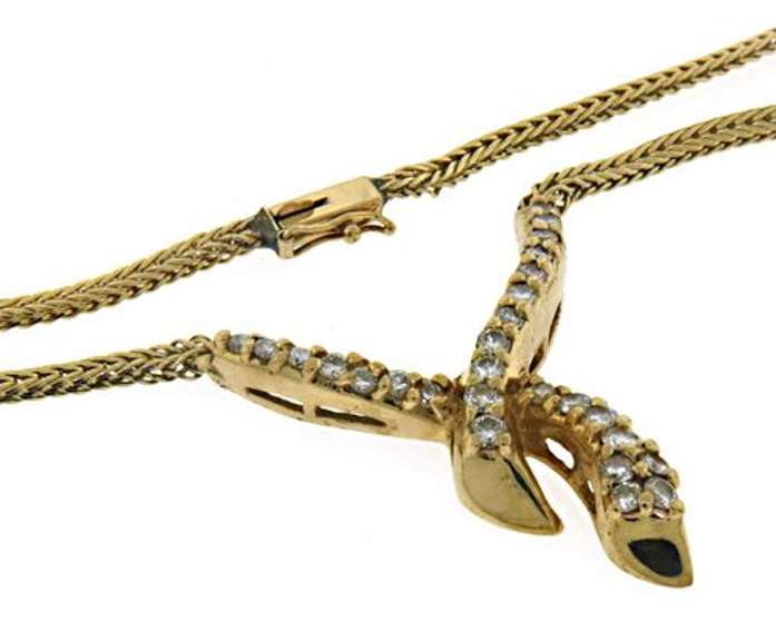 Stunning Diamond Bypass Necklace