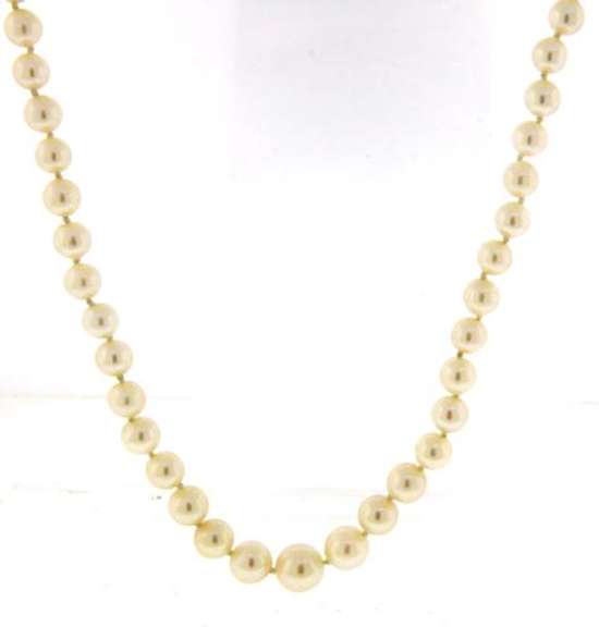 Vintage 7-5mm Pearl Necklace
