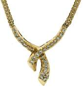 Stunning Diamond Bypass Necklace