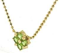 Fabulous Amethyst & Peridot 3 Flower Necklace