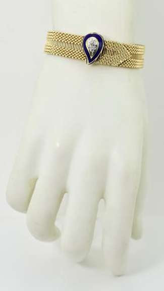 Stunning Vintage 14K Fancy Adjustable Bracelet