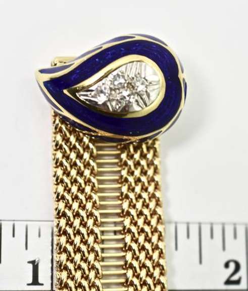 Stunning Vintage 14K Fancy Adjustable Bracelet