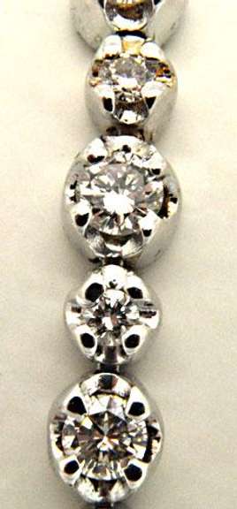 14K WHITE GOLD 4.25 CARAT DIAMOND TENNIS BRACELET