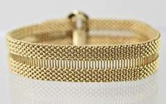 Stunning Vintage 14K Fancy Adjustable Bracelet