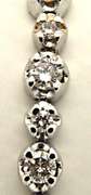 14K WHITE GOLD 4.25 CARAT DIAMOND TENNIS BRACELET