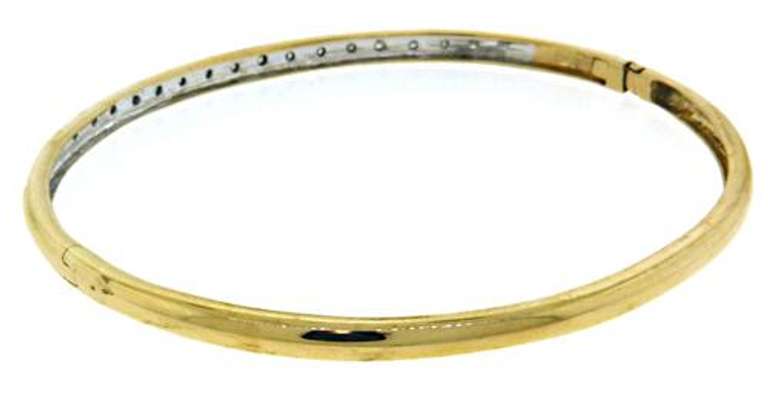 Gorgeous 18kt YG Diamond Bangle Bracelet