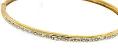 Gorgeous 18kt YG Diamond Bangle Bracelet