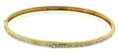 Gorgeous 18kt YG Diamond Bangle Bracelet