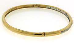 Gorgeous 18kt YG Diamond Bangle Bracelet