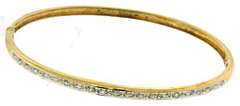Gorgeous 18kt YG Diamond Bangle Bracelet