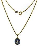 Pretty Oval Mystic Topaz Necklace