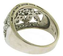 Fancy Milgrain and Diamond Floral Ring