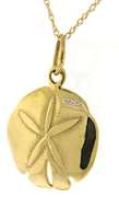 14kt Sand Dollar Charm Necklace