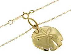 14kt Sand Dollar Charm Necklace