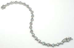 Darling Aquamarine & Diamond Bracelet in Sterling