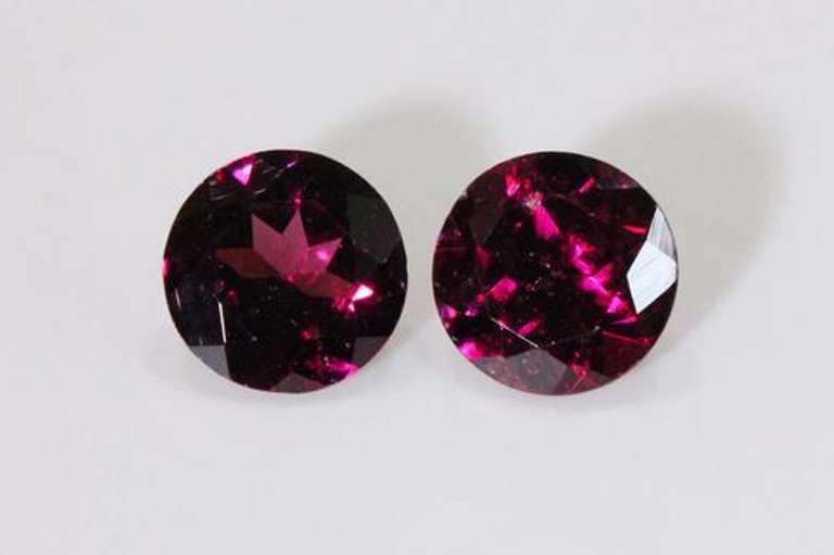 Alluring Natural Rhodolite Garnet Pair - 3.20 cts.