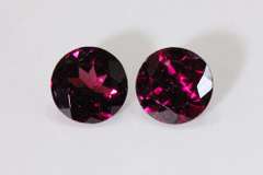 Alluring Natural Rhodolite Garnet Pair - 3.20 cts.