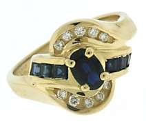 Beautiful Sapphire and Diamond Ring