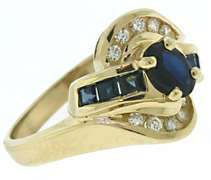 Beautiful Sapphire and Diamond Ring