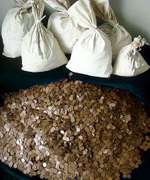 $25 Bag of Wheat Back Lincoln Cents Unsearched 2500 Plus Cents