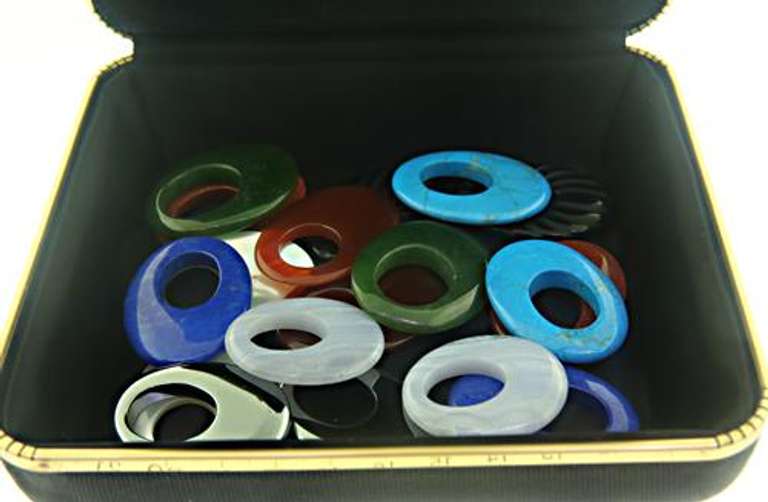 Gorgeous Multi Gemstone Dangle Set Earrings