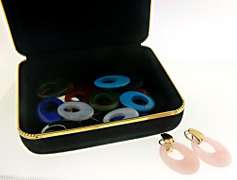 Gorgeous Multi Gemstone Dangle Set Earrings