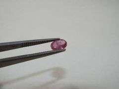 Shimmering Pink Thai Ruby Oval Gemstone