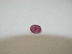 Shimmering Pink Thai Ruby Oval Gemstone