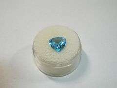 Amazing Bright Blue Swiss Blue Topaz  Trillion Cut