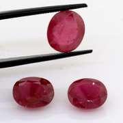 Gorgeous Trio of Loose Rubies