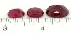 Set of 3 Beautiful Oval Rubies, 26.49CTW