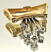 14K TWO TONE GOLD AND DIAMOND SLIDE PENDANT.