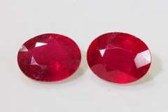 Juicy Natural Ruby Pair - 8.43 cts.