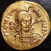 Constantine IV 668-685 AD Gold Solidus of Constantinople