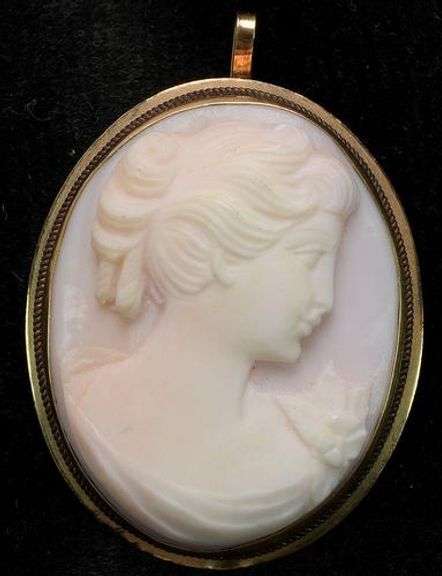Nice Cameo Pin/Pendant in Gold