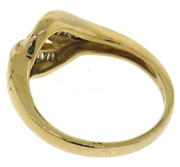 Excellent Diamond Baguette Bypass Ring