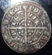 England Henry V1 1422 - 1461 AD AR Half Groat of Calais
