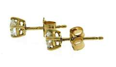 Elegant 0.50ctw RBC Diamond Stud Earrings