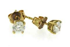 Elegant 0.50ctw RBC Diamond Stud Earrings